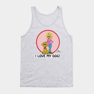 Fritts Cartoons "I love my dog" Tank Top